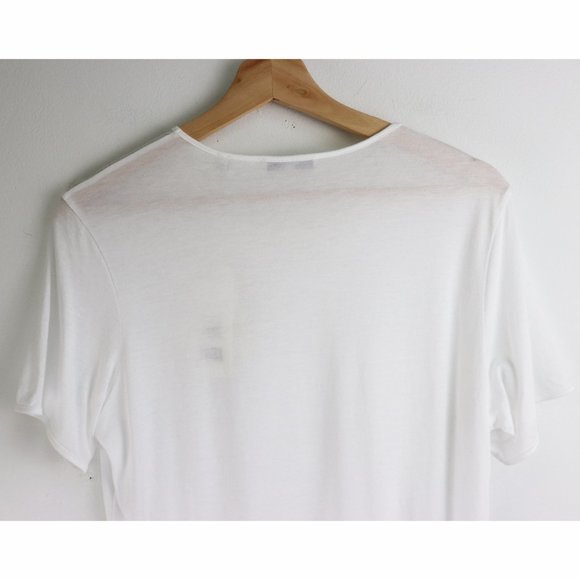 NWT Vince Short Sleeve Crew Neck Tee Shirt White - Picture 6 of 7